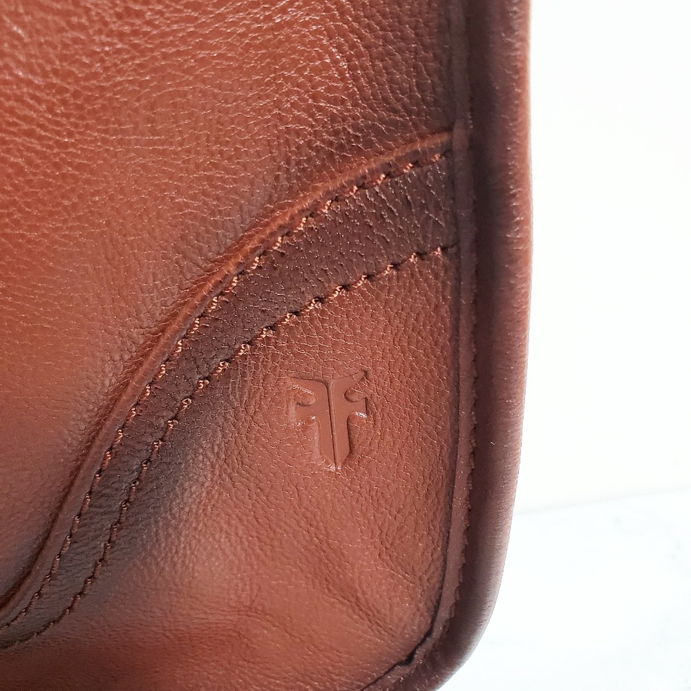 Frye Madison Cognac Crossbody NWT - Picture 4 of 8